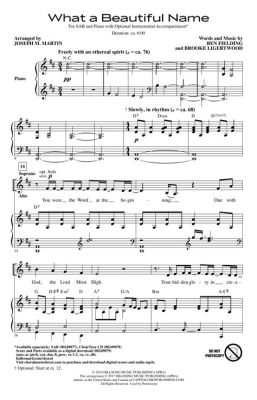 What a Beautiful Name Piano Sheet Music: The Elysian Artistry and Insight of Names in Music Notation